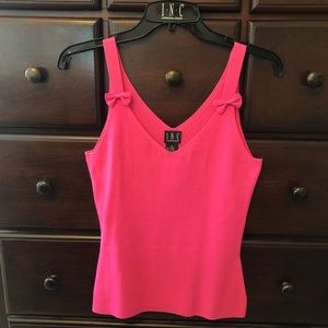 Hot pink INC sweater like tank, sz M. Worn twice